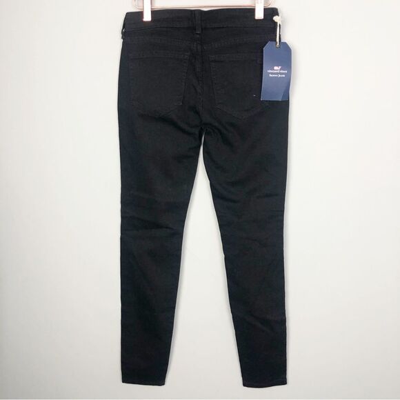 VINEYARD VINES. | NEW Jet Black Solid Skinny Jeans Denim Women’s Size 0 - Picture 6 of 8